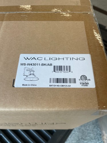 WAC Lighting WS-W43011 Black Sleepless Wall Light 3000K LED Outdoor Wall OEM - Picture 6 of 16