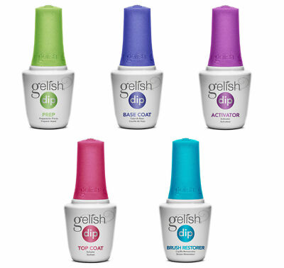 Gelish Soak Off Basix Acrylic Powder Nail Polish Dip Manicure- Starter Kit