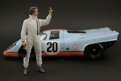 Steve McQueen (racing) Figure for 1:18 Norev Porsche 917k 356 908