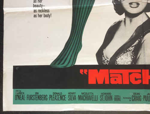 MATCHLESS 1967 Original Cinema UK Quad Movie POSTER Ira Von Furstenberg - Picture 7 of 11