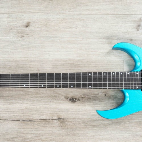 Mayones Duvell DT 7 B26.5" Baritone 7-String Guitar, Light Blue Metallic Matt - Picture 6 of 11
