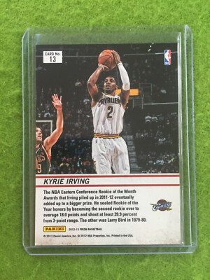 Kyrie Irving PRIZM ROOKIE CARD RC 2012-13 Panini Prizm Kyrie 