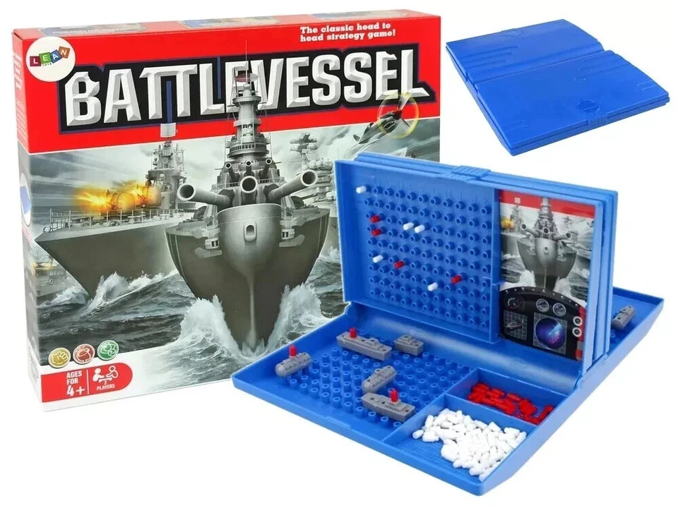 Classic Battlevessel (Battleship) Strategy Game Naval Combat Strategy Board Game - Image 2 of 4