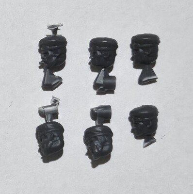 Wargames Atlantic Bulldogs Beret Heads x6 Praetorians Imperial Guard