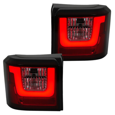 LED Lightbar Rückleuchten für VW T4 Bus Bj. 1990-2003 Rot/Chrom