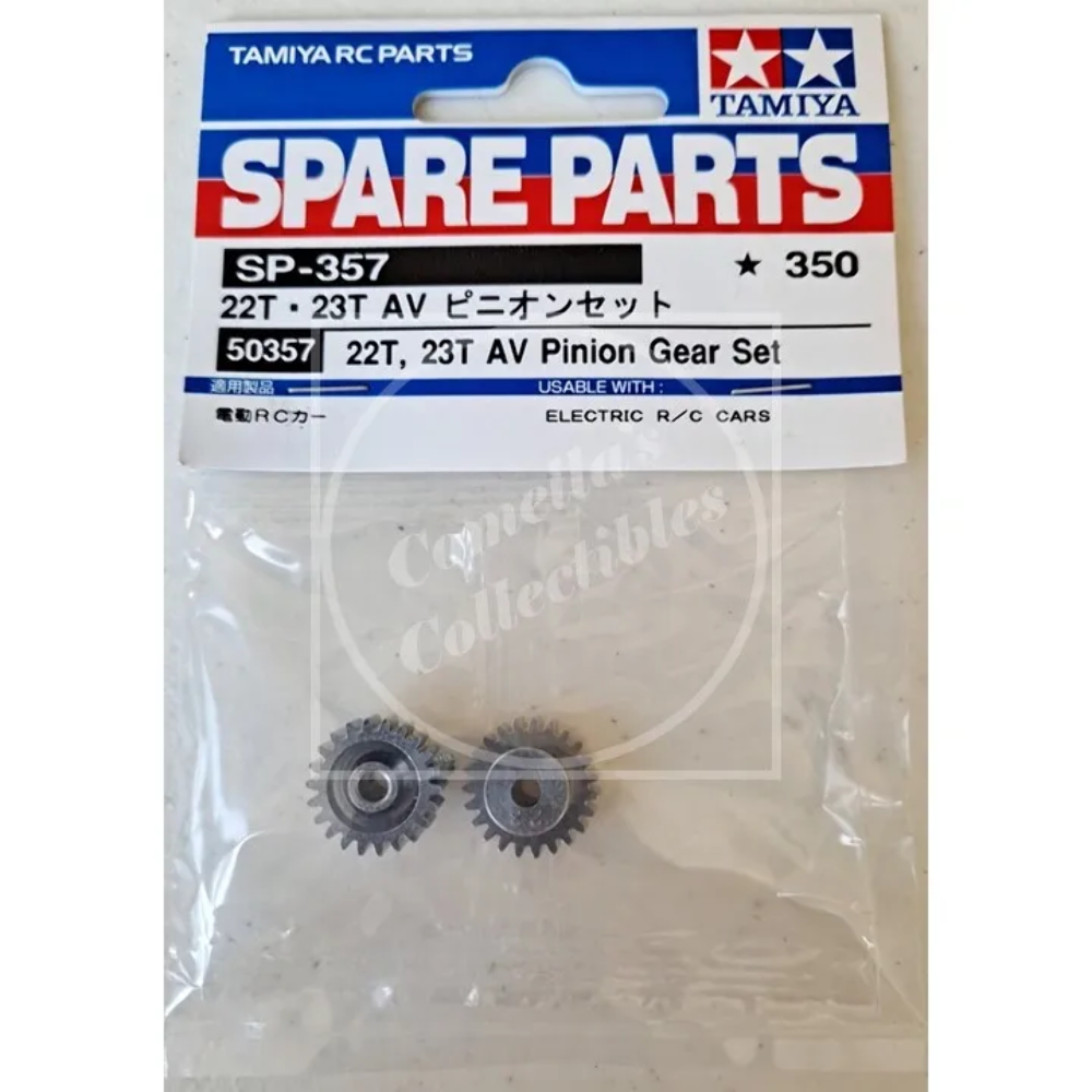 Tamiya Spare Parts 22T & 23T 6M AV Pinion Gear Set SP-357 50357 | eBay