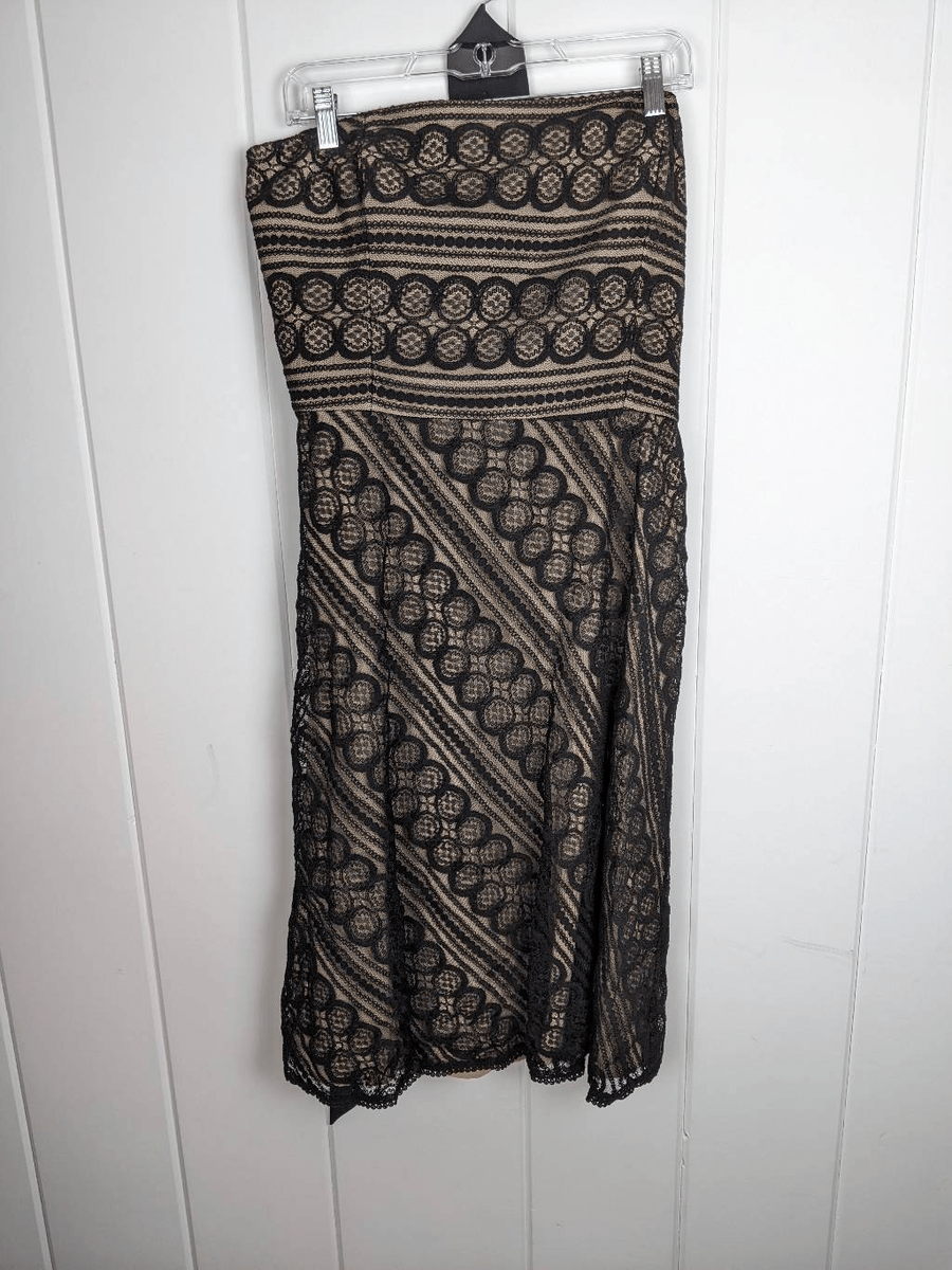 NWT Loft Black lace strapless cocktail dress size 16 | eBay NWT Loft Black lace strapless cocktail dress size 16 | eBay
