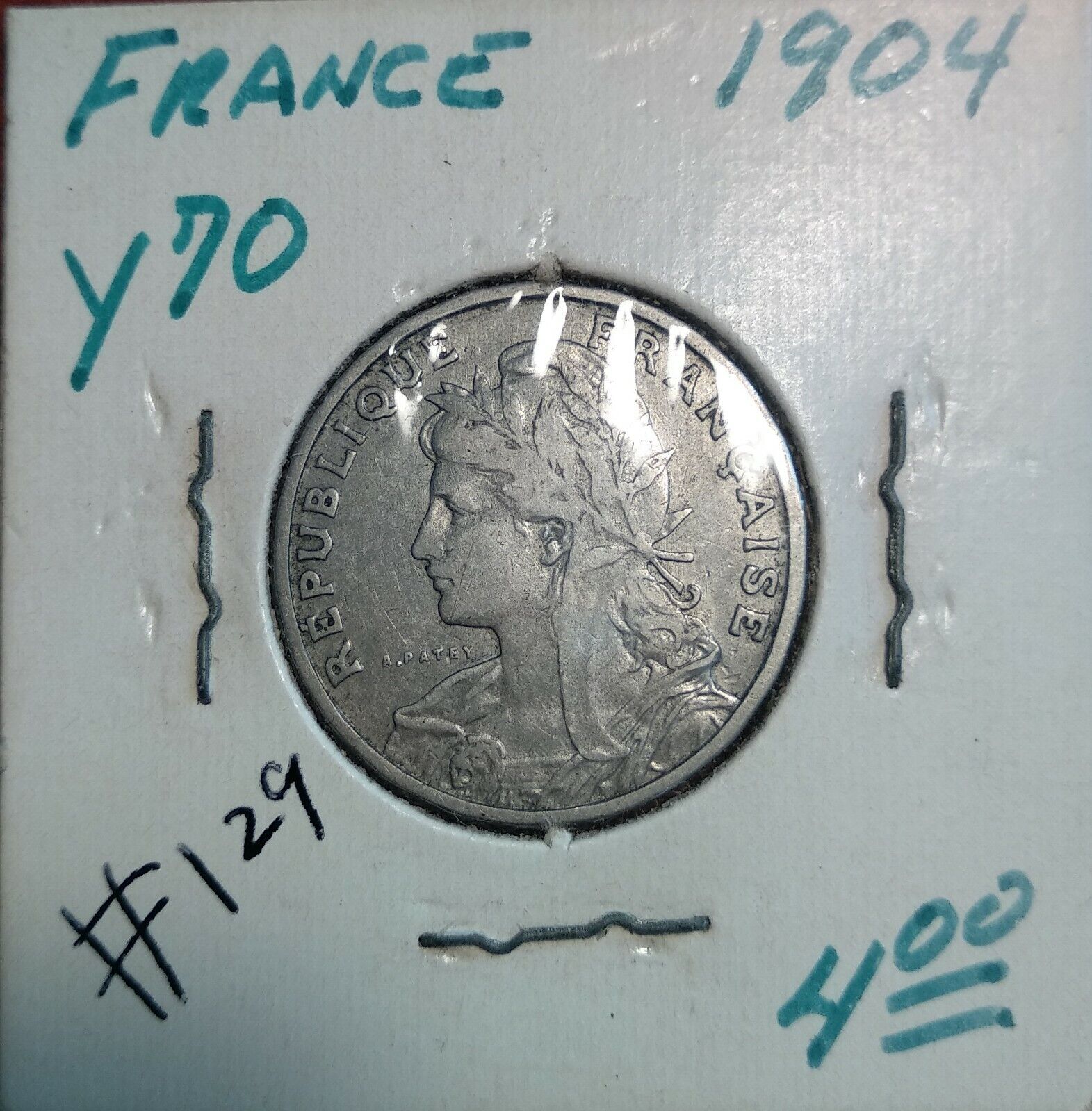 1904 France 25 Centimes coin Circulated #129 picture 【SALE／93%OFF】 春新作の see