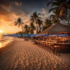 Paradise | Tropical Beach | High Resolution Digital Wall Art Print | Download