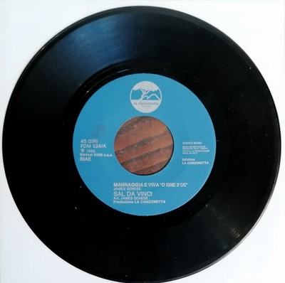 JAMES SENESE  GUAGLIO'  7'' Canta SAL DA VINCI - MANNAGGIA E VIVA 'O RRE