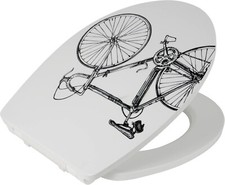 WC Sitz Bike Toilettensitz Absenkautomatik Toliettendeckel Klodeckel Klobrille