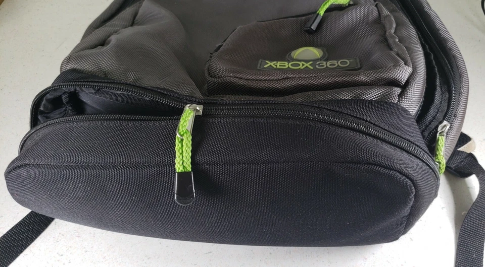XBOX 360 Backpack Protective Backpack Bag, Black Gray & Green - Image 4 of 4