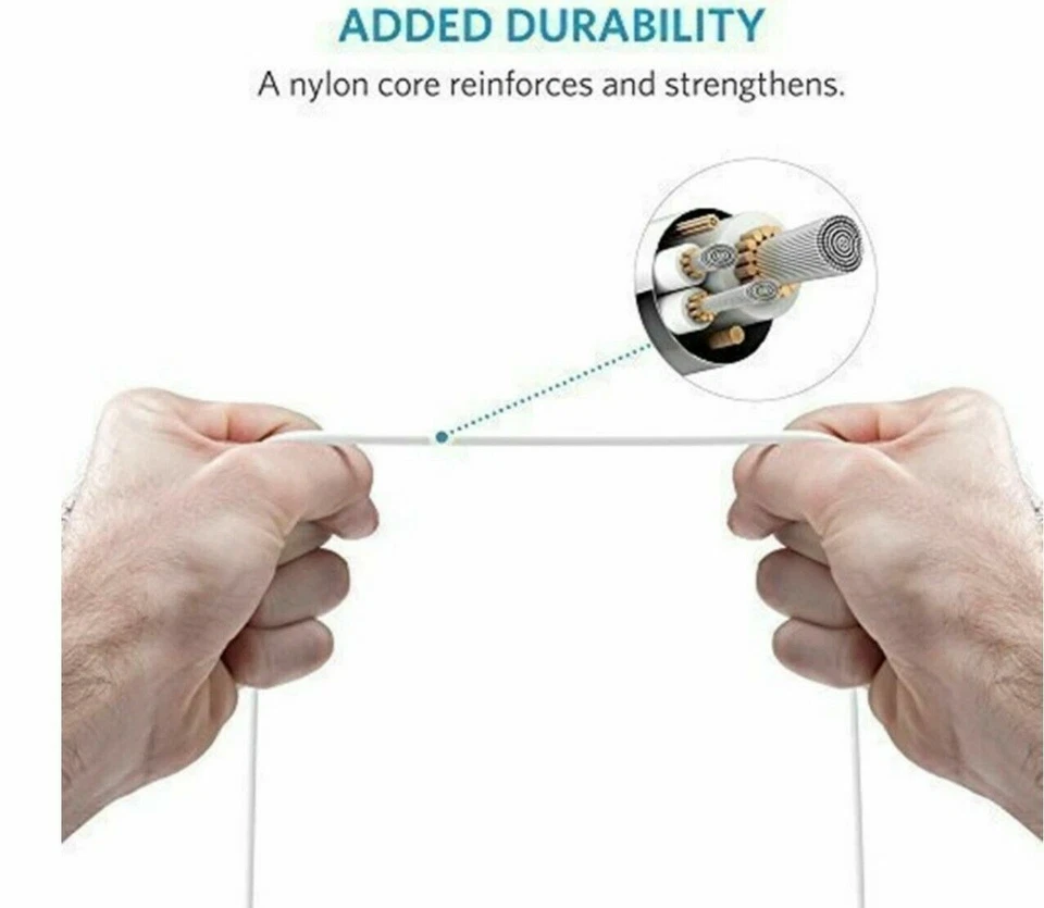 USB Data Charging Cable & Charging Bricks Apple iPhone 5 6 7 8 X 11 12 Plus - Image 2 of 4