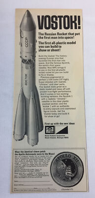 1970 MPC models ad ~ VOSTOK Russian Rocket
