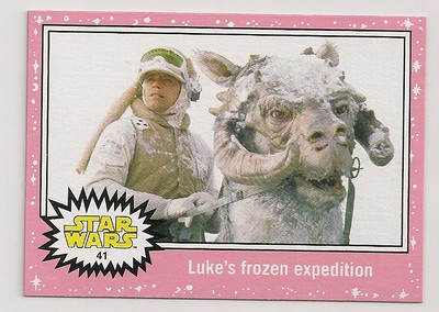 2016 STAR WARS JOURNEY TO THE FORCE AWAKENS PINK NEON #41 LUKE 'S EXPEDITION