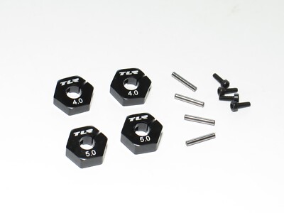 TLR03026 TEAM LOSI RACING 22X-4 ELITE BUGGY FRONT REAR ALUMINUM WHEEL HEXES SET