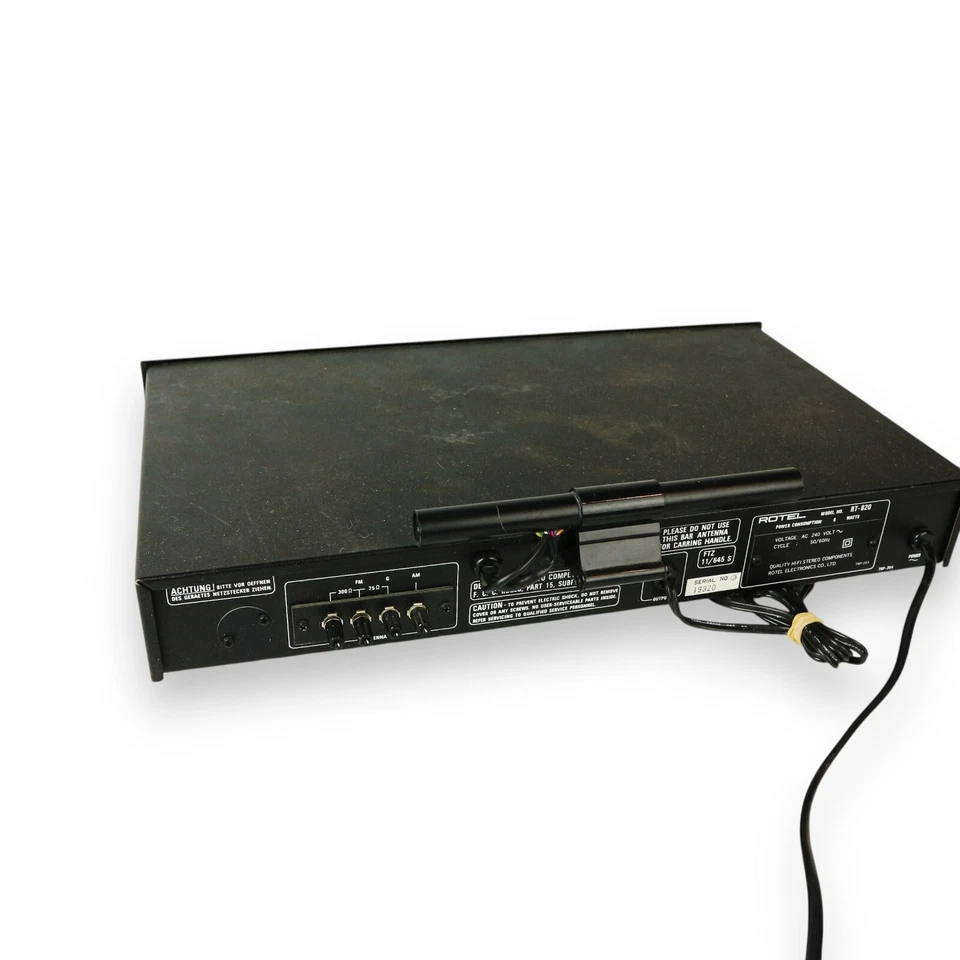 Componente Sintonizador Estéreo AM/FM Rotel RT-820L - De Colección Japón Foto 4 de 4