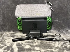 Nintendo Switch  (LCD Screen) W Aftermarket Case and 128GB Micro SD Card