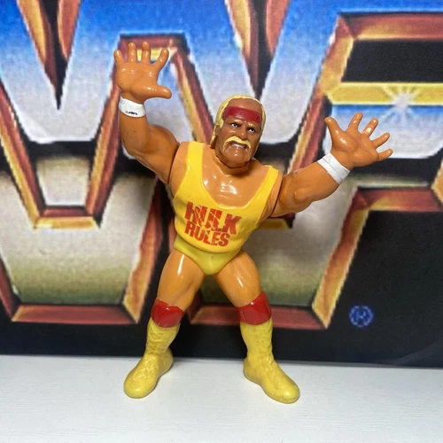 HULK HOGAN Vintage WWF HASBRO 1990 Series 1 Action Figure WH1002 Works B7