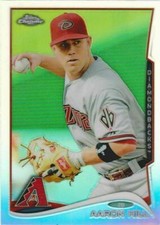 2014 TOPPS CHROME #217 AARON HILL REFRACTOR
