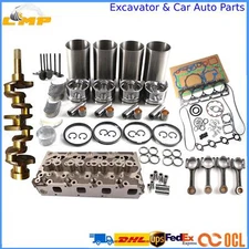for Kubota V1200 Overhaul Rebuild Kit-Crankshaft/Conrod/Cylinder Head/Piston Kit