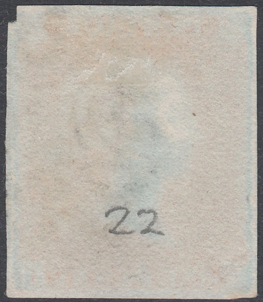 1841 SG8 1d RED BROWN PLATE 22 VERY FINE USED 4 MARGIN MALTESE CROSS MIS IMP HI - Image 2 of 2