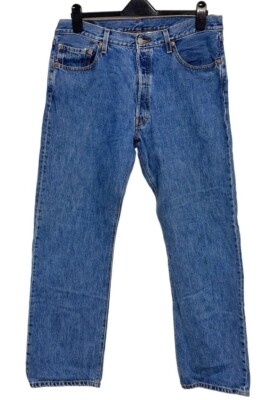 LEVI 501 Vintage 1980 s Jeans W36 L32 Blau Reg Straight Leg WPL- 423 Herren