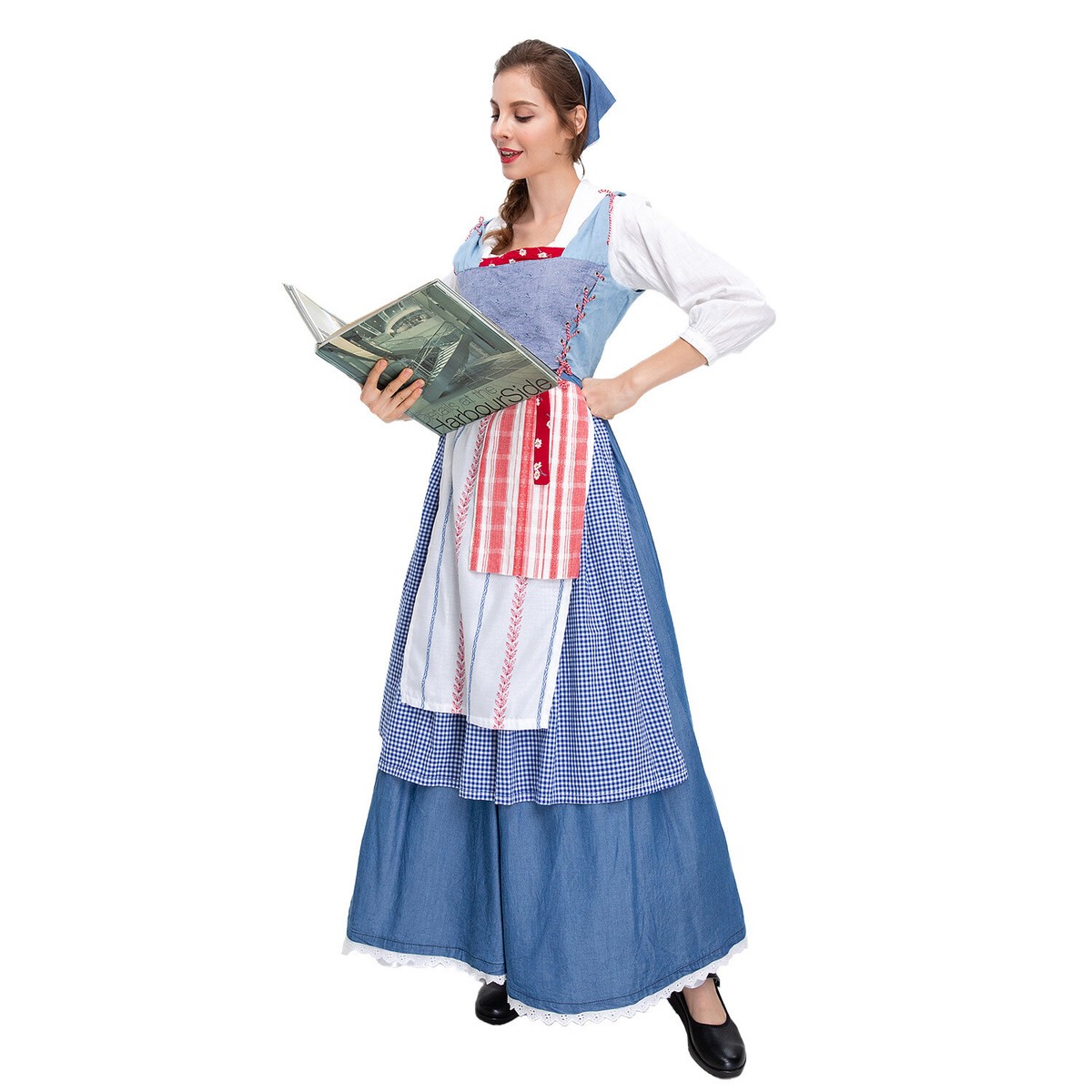 Princess Blue Emma Watson Belle Dress Village Emma Watson Sings 'Belle' In  New 'Beauty And The