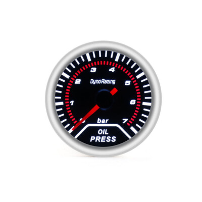 Universelles 2'' (52 mm) Rauchglas-Zeiger-LED-Öldruckmanometer,0 7 Bar,Auto-Meter