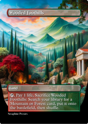 Wooded Foothills - High Quality Altered Art Custom Cards