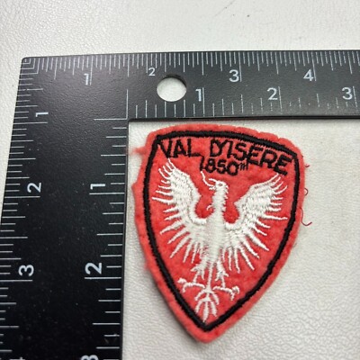 VTG Embroidered Felt VAL D'LSERE 1850m Val-d'Isère Snow Ski France Patch 391G