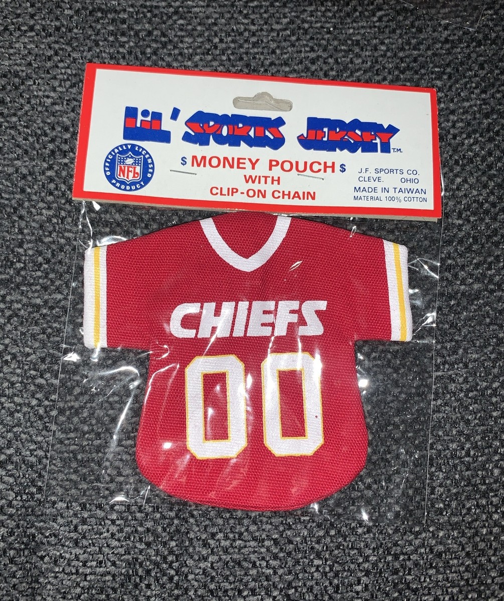 Vintage Chiefs Lil Sports Jersey Money Pouch Keychain Coin Purse 00 New  HTF!!!