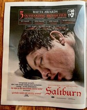 Saltburn Movie Barry Keoghan Bath Film Ad Newspap Advert Poster 14x11 ROLLED