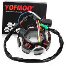 Magneto Stator AC Ignition Coil 8 Pole 5-wire Compatible with GY6 125cc 150cc
