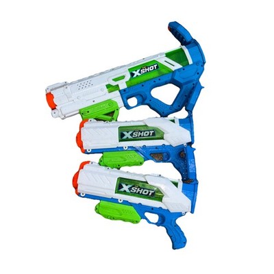 Zuru X Shot Water Guns || Mega/Small || Used || 3 water guns included