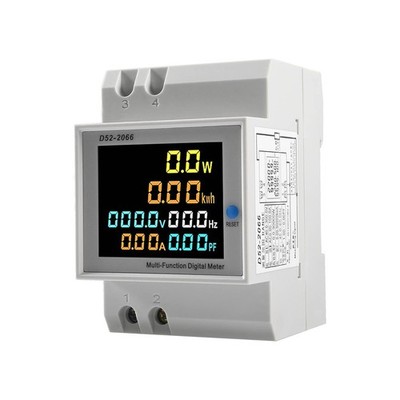 AC 40-300V 100A Electricity Usage Monitor Multimeter, 6 in 1 Built-in CT 