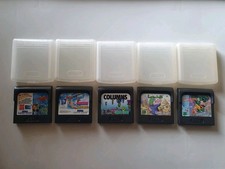 5 X Sega Game Gear Games Bundle - Various Titles - Plus Cartridge Cases