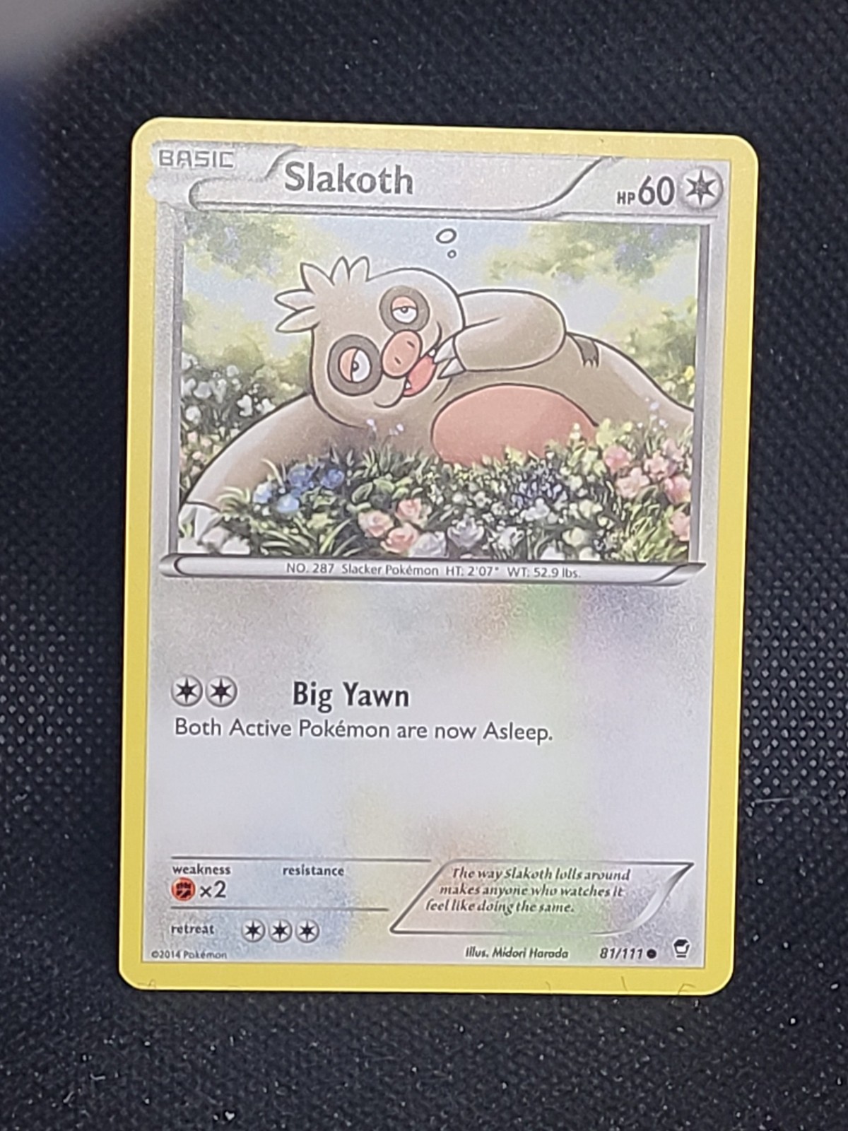 Slakoth Pokemon XY - Furious Fists #81/111 MP