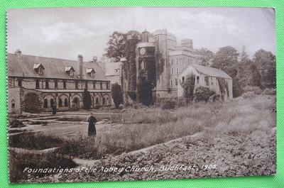 PORTOFREI .  STIFTUNGEN DER ABTEIKIRCHE BUCKFAST 1906 POSTKARTE . e101