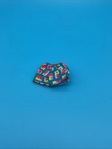 Vintage 1990 Hawaiian Fun Ken Replacement Shorts Only Blue Pink 12" Doll Mattel