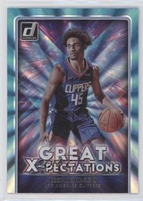 2021-22 Panini Donruss Great X-Pectations Holo Teal Laser Keon Johnson #14 0c6