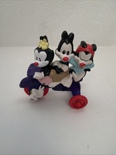 1994 Yakko Wakko  Dot Bicycle 3" McDonald's Action Figure WB Animaniacs