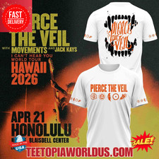 Pierce The Veil I Can  t Hear You World Tour 2026 3D T-Shirt