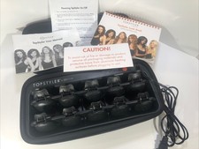 TopStyler by InStyler Heated Ceramic Styling Shells Hair Curlers In Case Works B