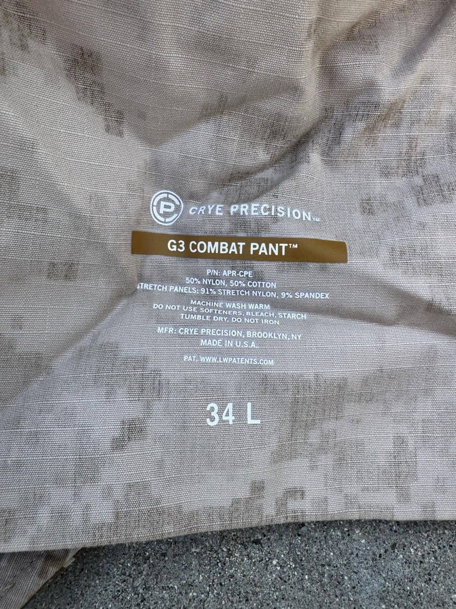 Crye Precision AOR1 G3 Combat Pants 34 Long | eBay