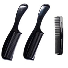 Soft 'N Style 2 Pack - 8 inch Styling Essentials Round Handle Comb included...