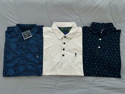 #ad William Murray and TailorByrd Golf Polos Men’s Small Lot of 3 $30.00