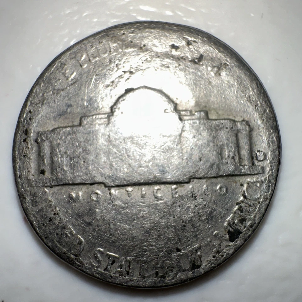 1964-D 5c Jefferson Nickel Struck misprint off struck, Rare off center. - Image 4 of 4