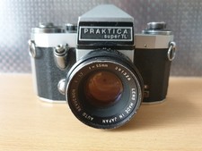 Praktica super TL Auto Revuenon 1:1.7 f 35 35mm Photo camera made in G.D.R. 