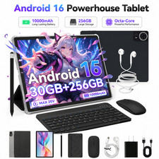 Large Tablet 14 inch 30 256GB ROM Android 15 Wifi 5G/2.4G 2.0Ghz Dual Camera